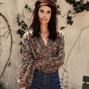 Dôen Jane Blouse in Wildberry Thicket Print XS